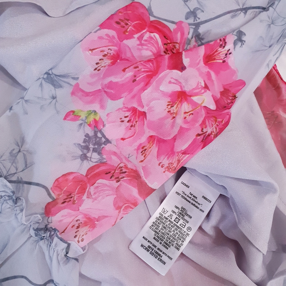 🍒NWT🍒 TED BAKER RUFFLE DRESS - Picture 10 of 11